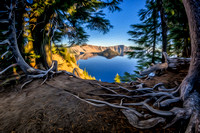 Looking out at Wizard Island - Crater Lake