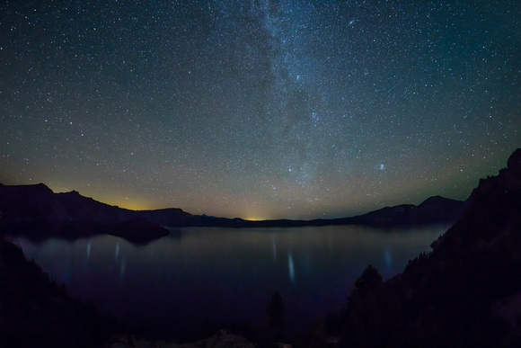 Stars over Crater Lake